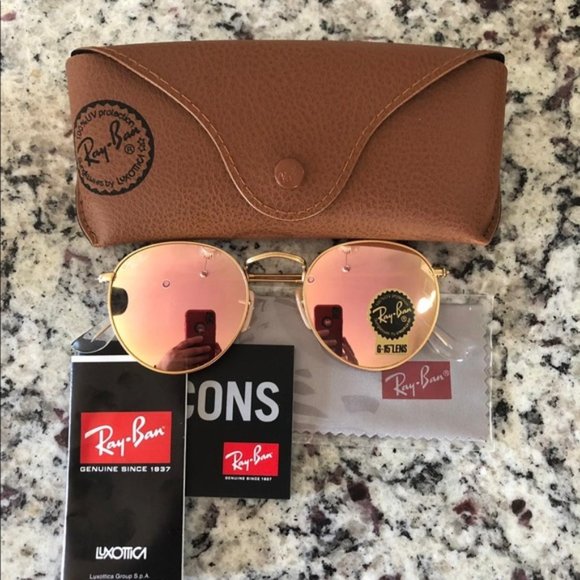 Rayban sunglasses round metal pink 50mm - Picture 1 of 6
